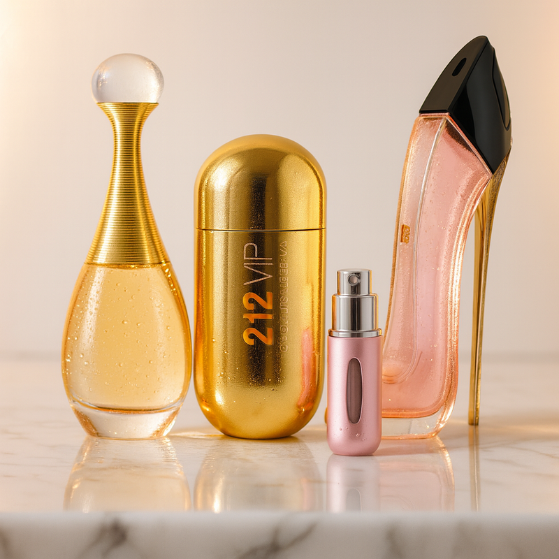 J’adore, VIP Woman y Good Girl Blush — Trío de lujo con perfumero exclusivo 💖