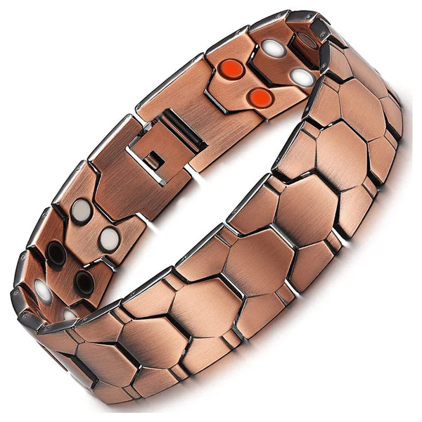 🧲 Pulsera magnética de cobre — Alivia la fatiga y promueve la circulación sanguínea